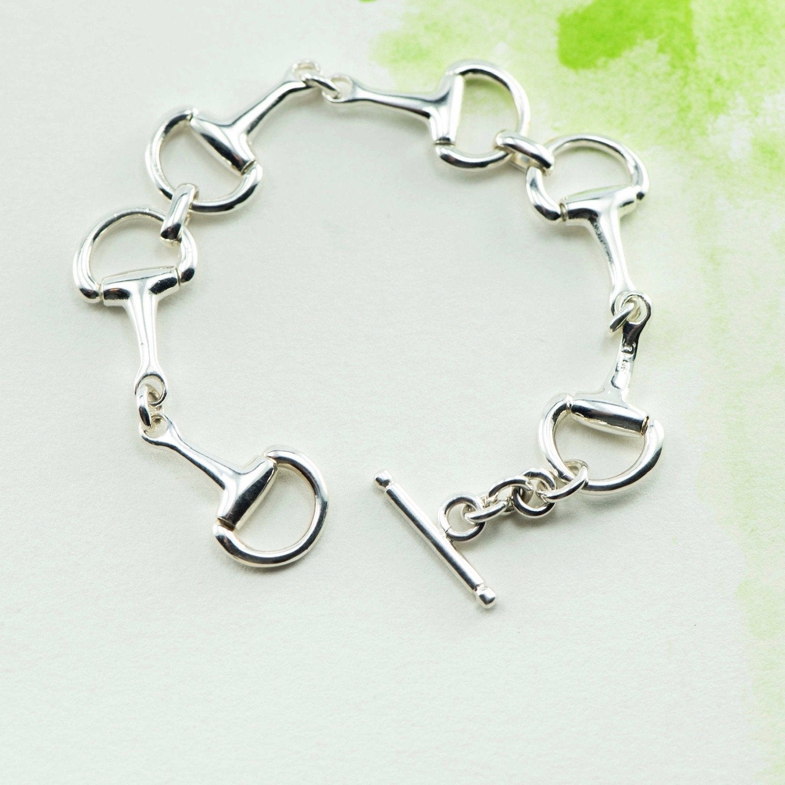 Silver snaffle bracelet NZ