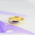 Gold and diamond ring made by hand in NZ