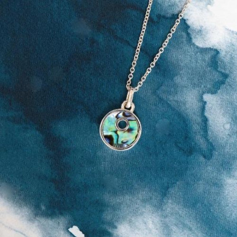 Little Iwi Sterling Silver pendant with natural NZ Paua - Canterbury Jewellers Shop