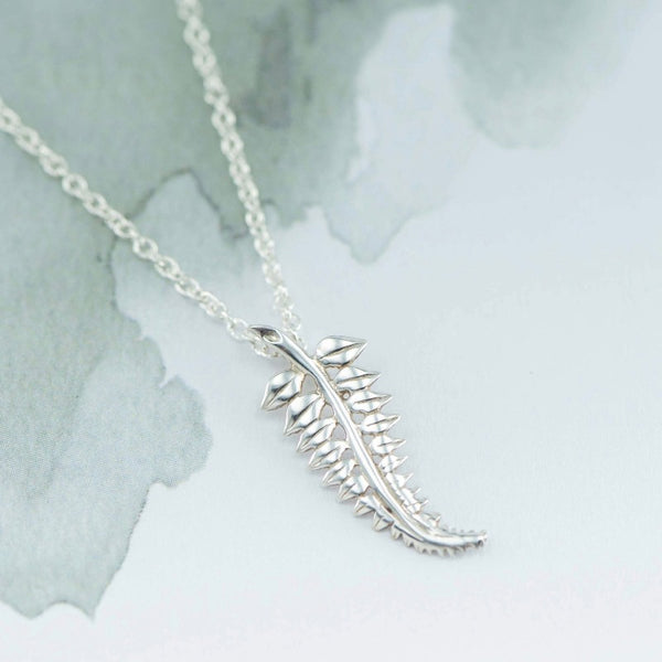 Silver on sale fern pendant